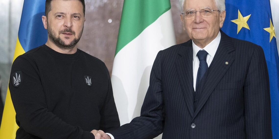 Ukrayna Devlet Başkanı Zelenskiy, İtalya Cumhurbaşkanı Sergio Mattarella’yı ziyaret etti