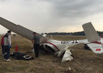 Bursa’da eğitim uçağının düşmesi sonucu iki pilot hayatını kaybetti
