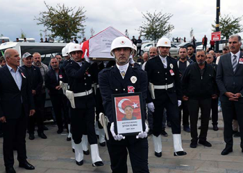 Şehit polis memuru Şeyda Yılmaz, son yolculuğuna uğurlandı