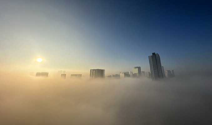 İstanbul ve Çanakkale sis altında