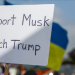 Tesla önünde DOGE ve Elon Musk protestosu