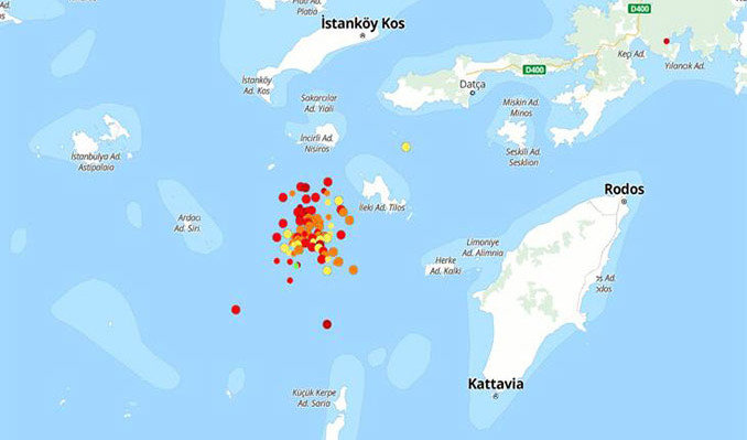Girit Adası açıklarında 6,2 büyüklüğünde deprem