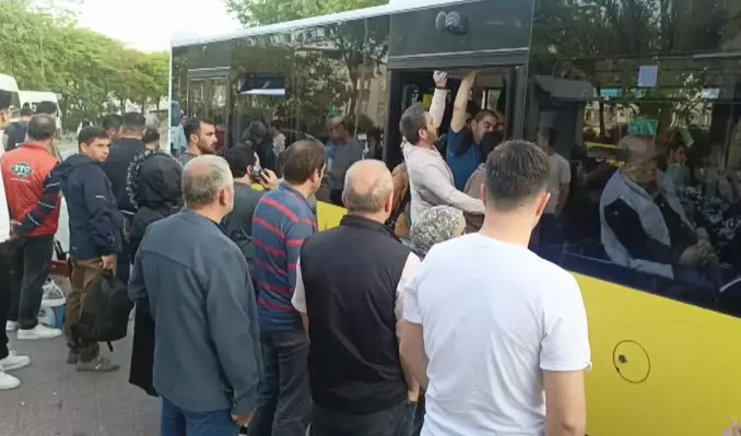 ‘Hak ediş’ eylemi! Halk otobüsleri kontak kapattı