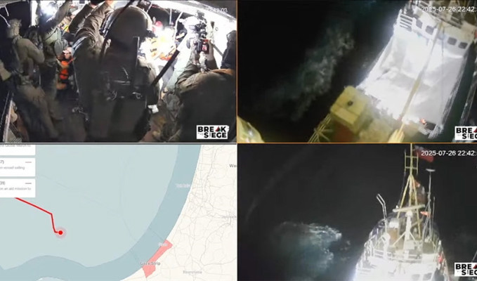 İnsani yardım gemisi yolundan çevrildi: İsrail Hanzala’ya müdahale etti