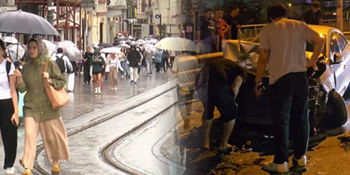 İstanbul’da beklenen yağış trafiği felç etti