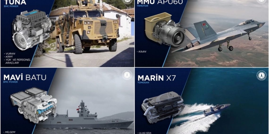 Yerli askeri motor dönemi! Karada, havada, denizde…