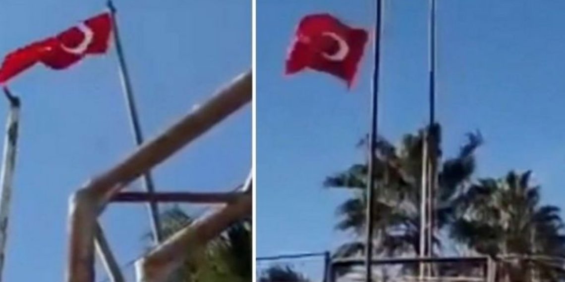 Sınırda Türk bayrağına hain saldırı girişimi!